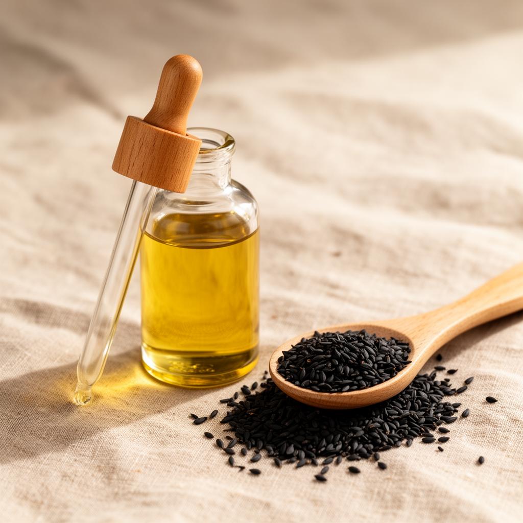 Huile de nigelle et graines noires